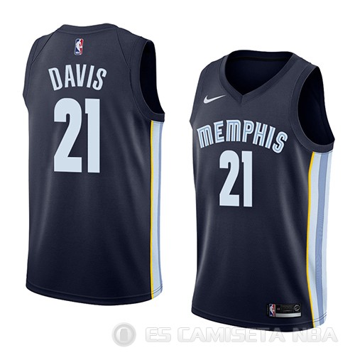 Camiseta Deyonta Davis #21 Memphis Grizzlies Icon 2018 Azul - Haga un click en la imagen para cerrar